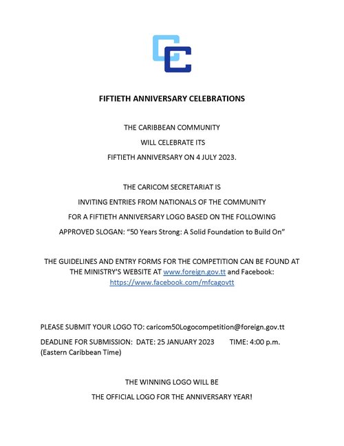 CARICOM's 50th Anniversary Celebrations Flyer - English_Page_1
