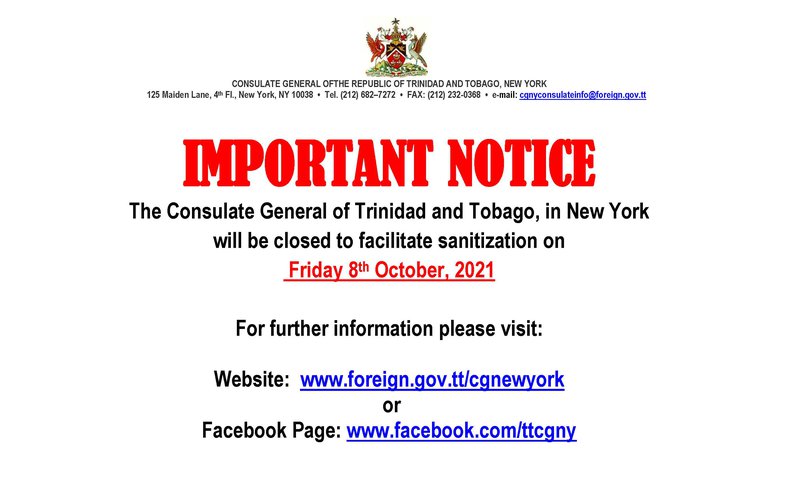 Closure Notice - 07-10-2021