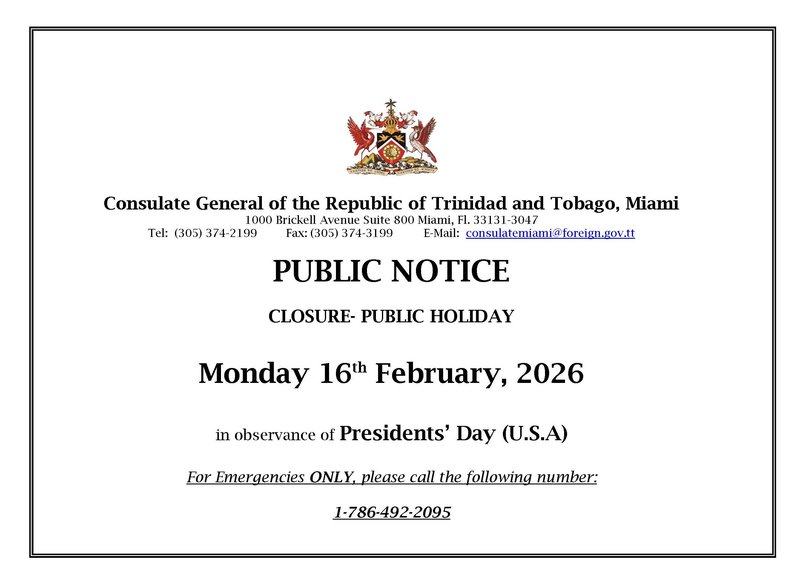 Closure of Office - Presidents' Day