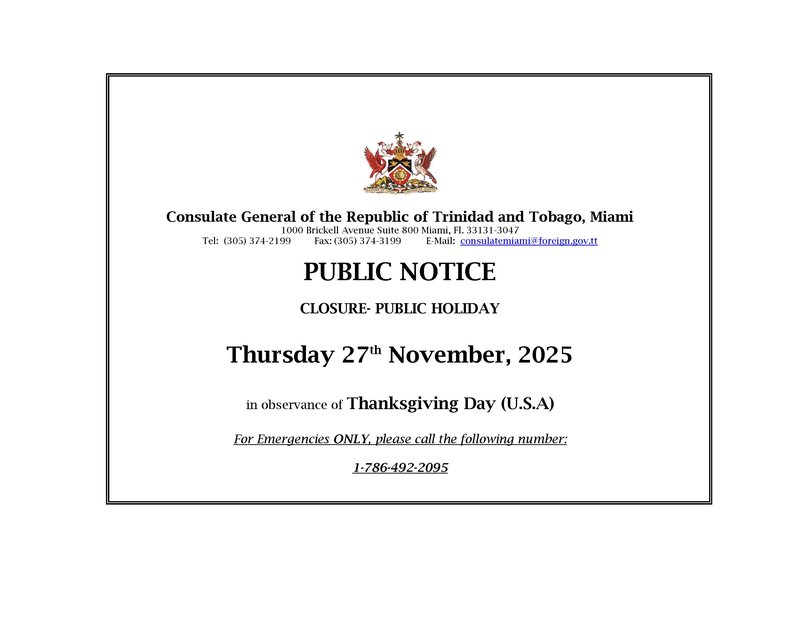 Closure of Office - Thanksgiving