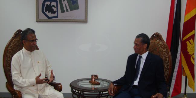 Minister Moses welcomes first appointed High Commissioner for Sri Lanka