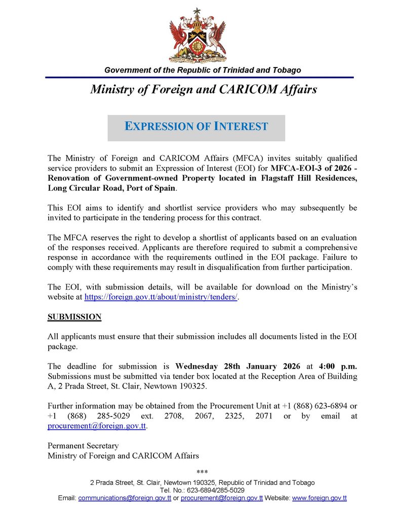 Expression of Interest MFCA-EOI-3 of 2026