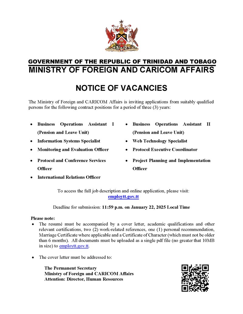 MFCA Vacancy Advertisement - January 2025