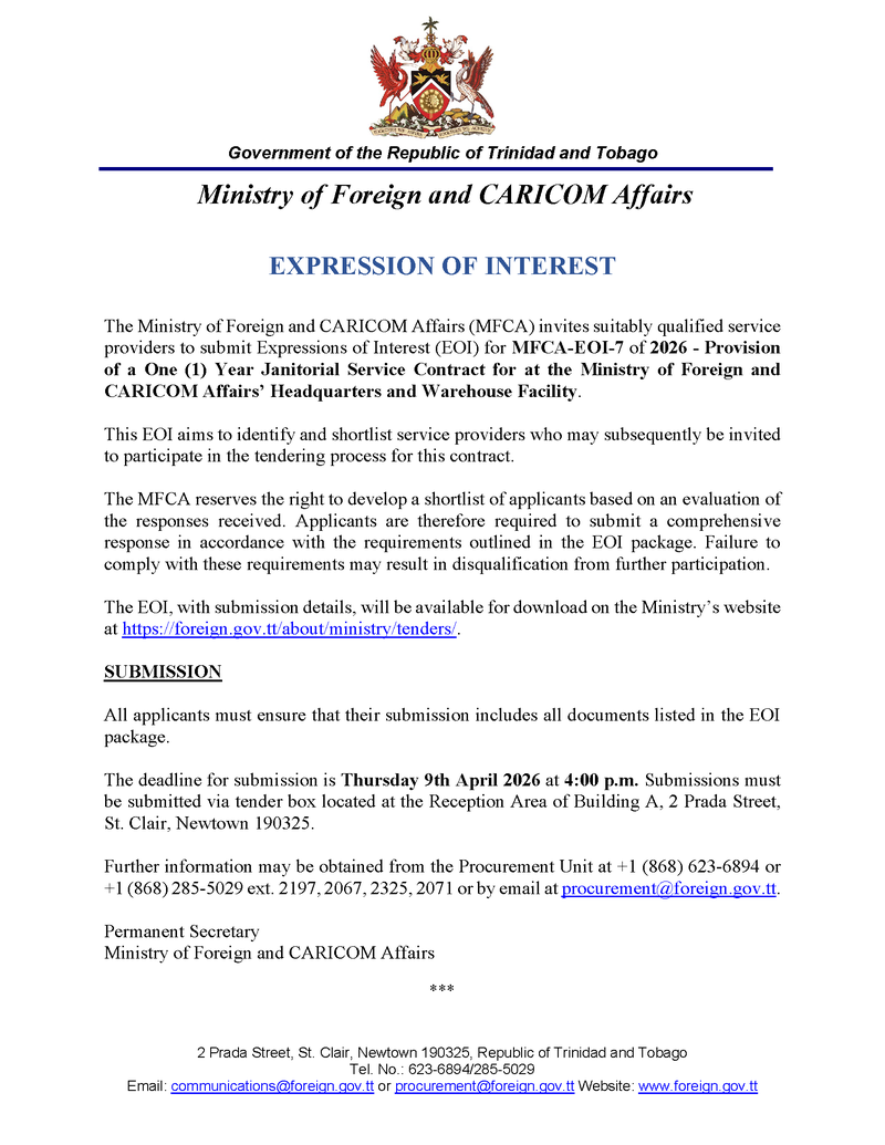 Media Notice for MFCA-EOI-7 of 2026