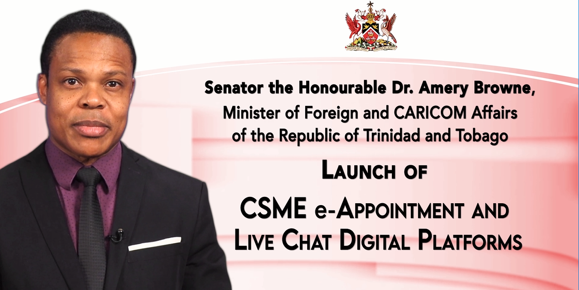 Launch of the e-appointment platform for the CSME Skills Certificates and Right of Establishment Applications