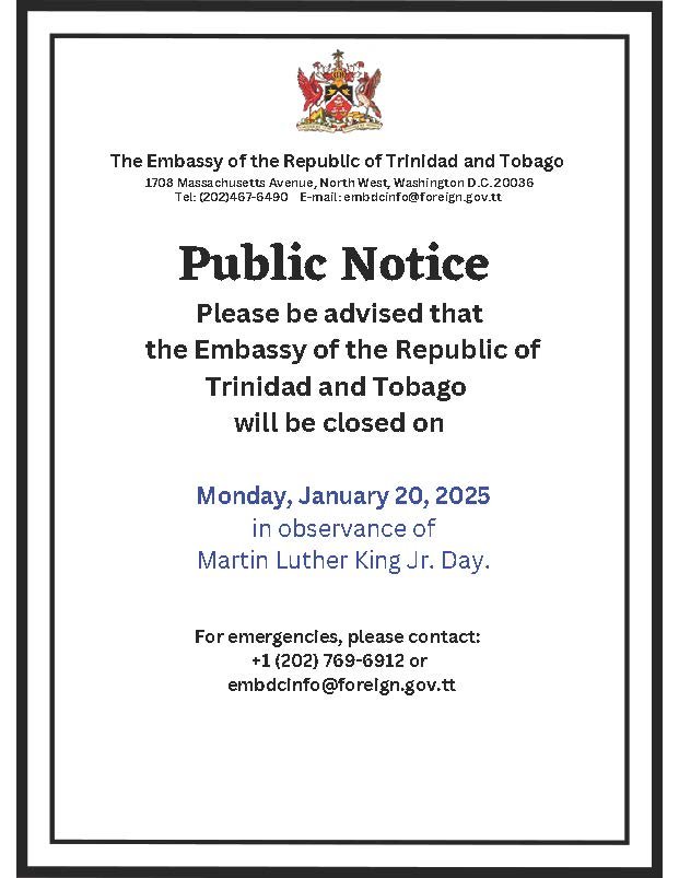 Office Closure- Monday January 20 2025