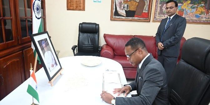 Signing of Condolence Book for former PM of India - 31 Dec 2024